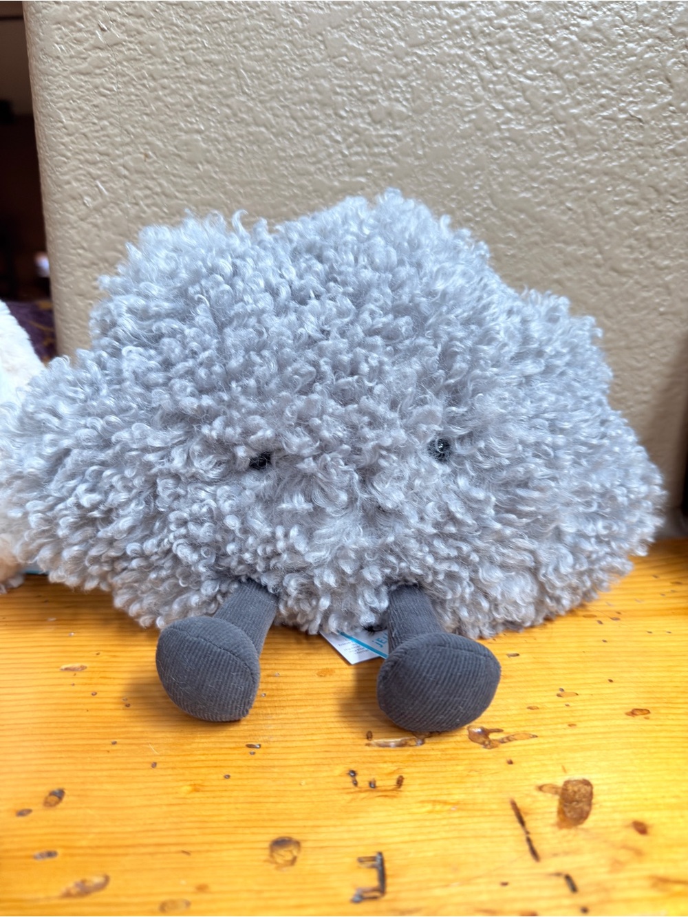 Jellycat Amuseables Storm Cloud Gray Plush With Tags